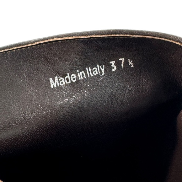 CHRISTIAN DIOR Quilted Brown Leather Cannage Slouch Women's Boots 37.5 - 7.5 US - Picture 11 of 15